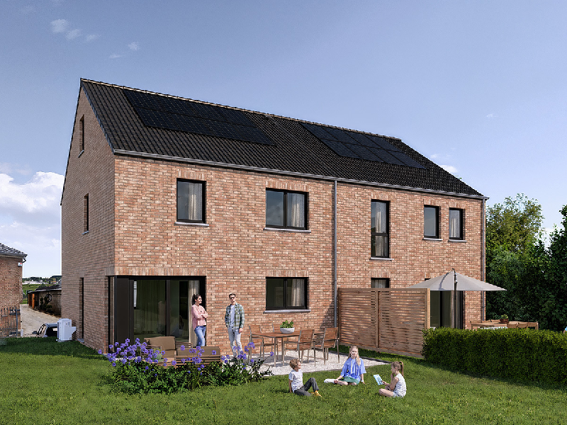 Deux maisons neuves 3 façades à Borlez